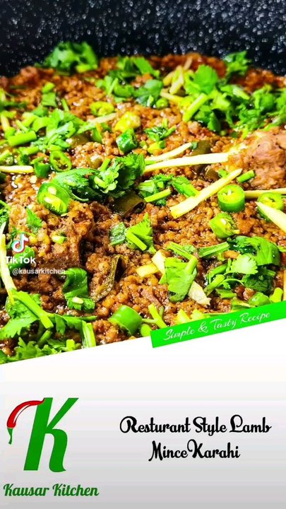 Shinwari Lamb Keema Karahi - Restaurant Style