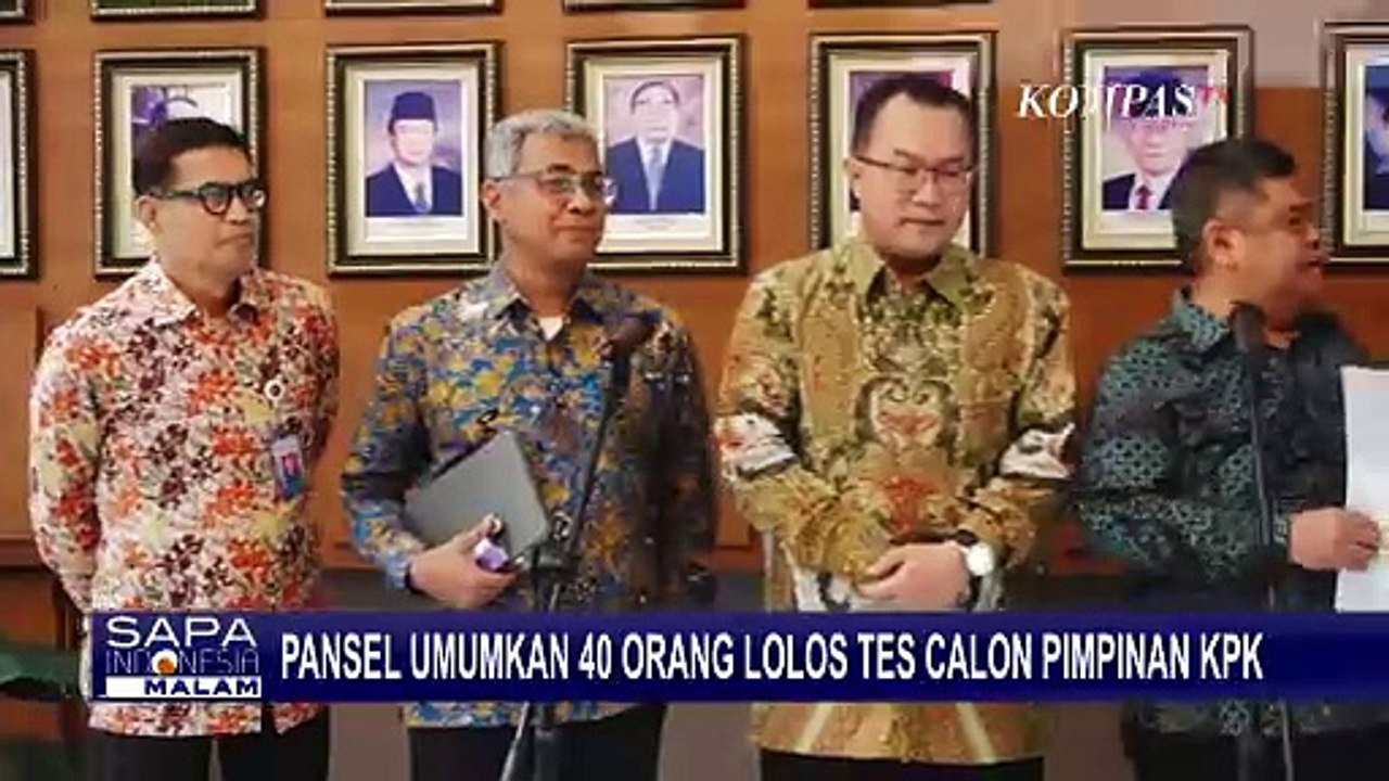 Pansel Umumkan 40 Orang Lolos Tes Calon Pimpinan KPK Periode 2024-2029