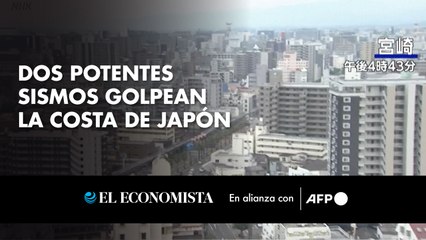 Dos potentes sismos golpean la costa de Japón