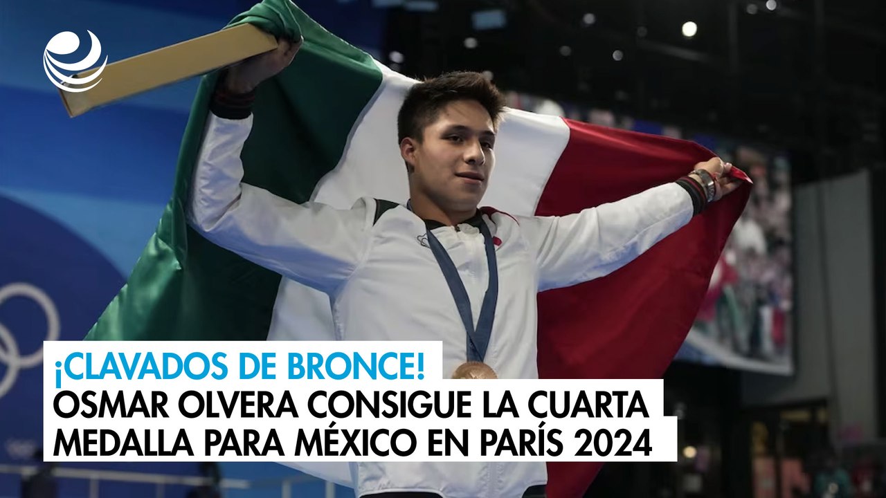 ¡Clavados de bronce! Osmar Olvera consigue la cuarta medalla para México en París 2024