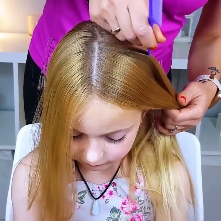 Beautiful and easy hairstyle ideas for your little ones!looking