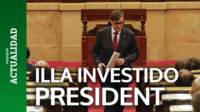 Salvador Illa, investido nuevo presidente de la Generalitat de Cataluña