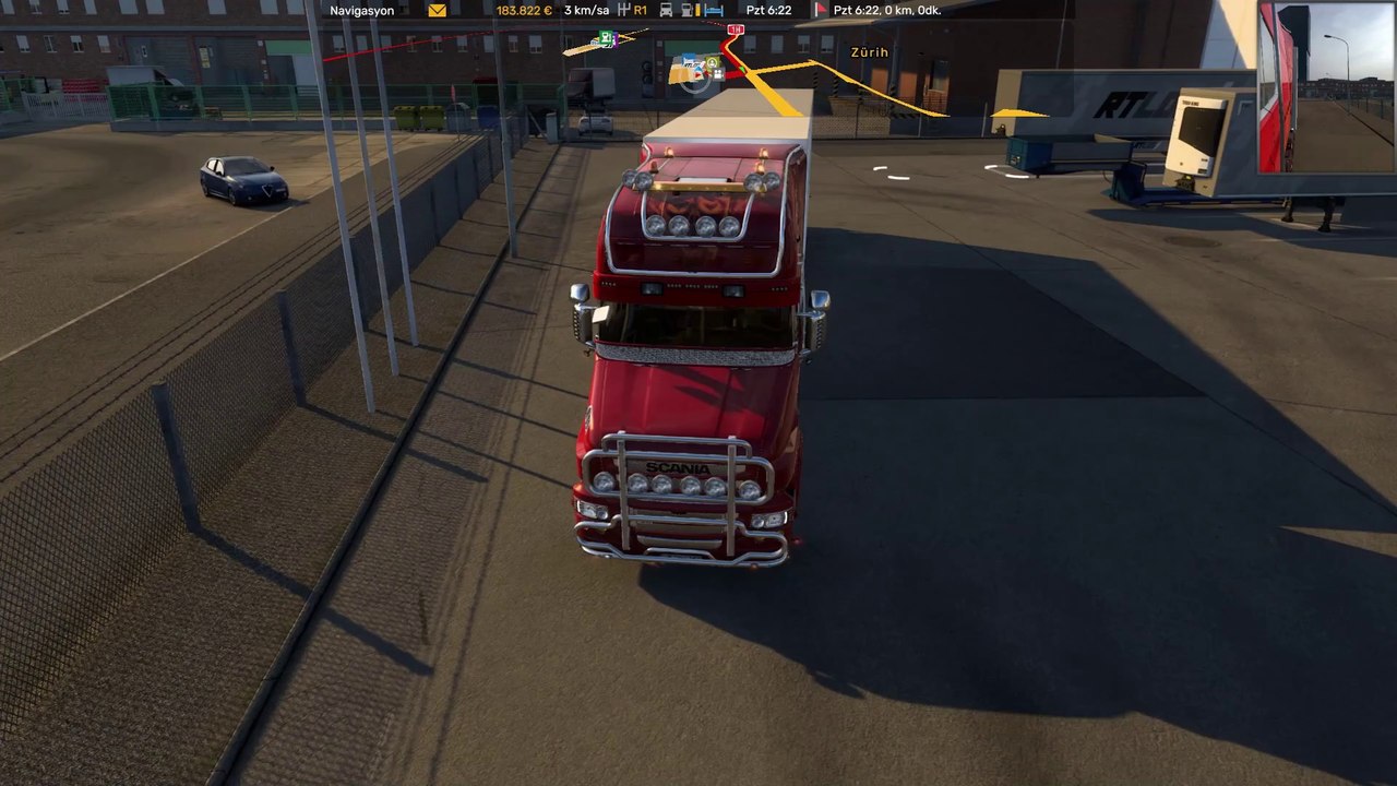 Cottage Cheese -Exit:Turin * Destination:Zurich #Scania Red Lightning #ETS2 - Euro Truck Simulator 2