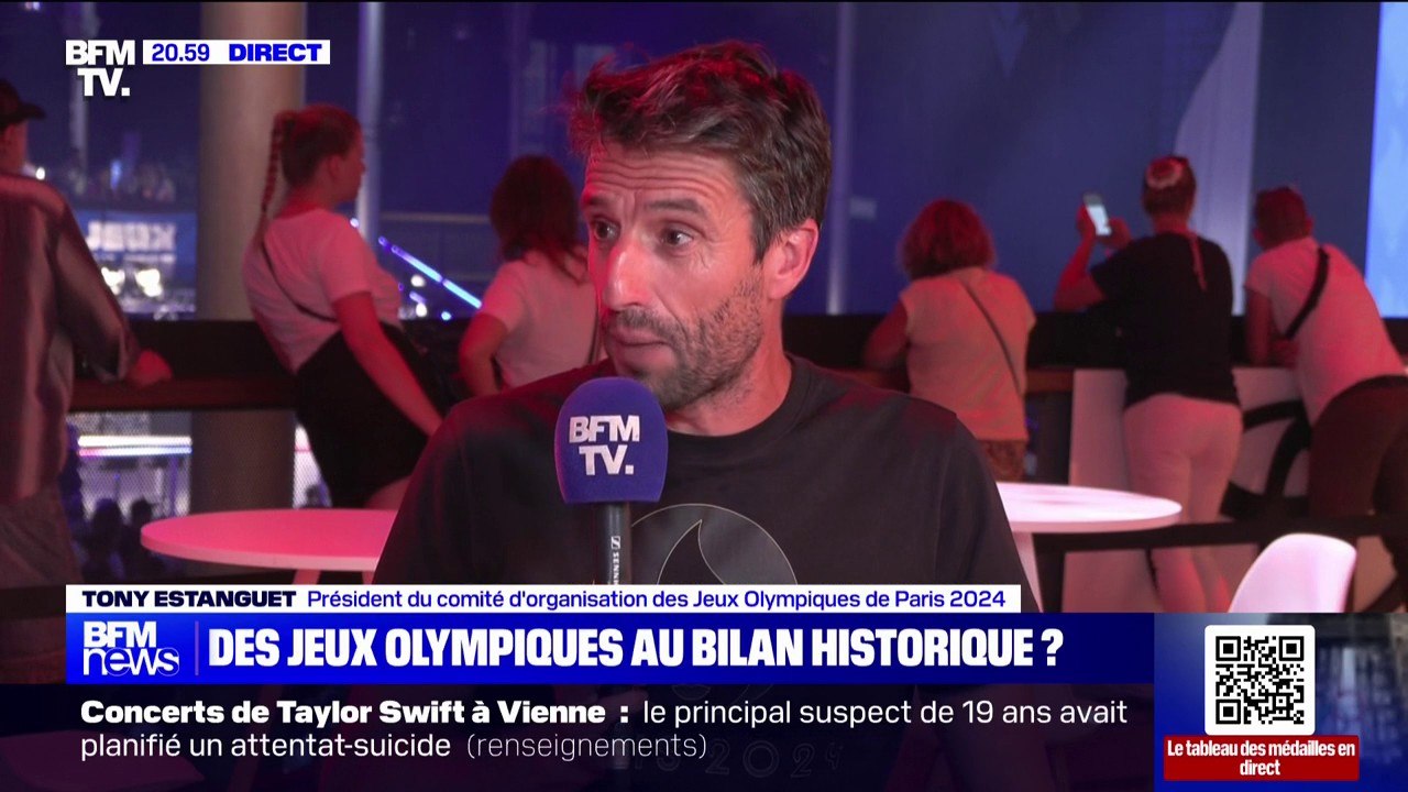 Tony Estanguet (président du comité d'organisation des JO de Paris): "On est en train de dépasser très largement le record historique du nombre de spectateurs pour des Jeux olympiques"