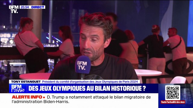 On est récompensé, car ça donne une très belle image de notre pays : Tony Estanguet, président du comité d'organisation des JO de Paris, dresse un premier bilan de ces Jeux olympiques