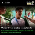 Así celebró Osmar Olvera su segunda medalla olímpica en París 2024