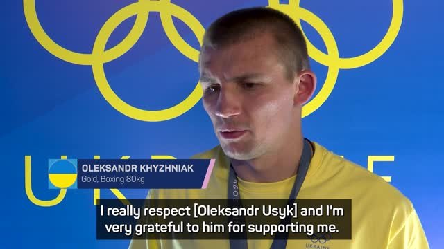 Gold medallist Khyzhniak lauds Usyk's influence