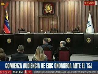 Eric Ondarroa, representante de Alianza Del Lápiz, comparece ante el TSJ