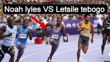 noah Lyle vs letsile tebogo || men's 200 meter finals 2024