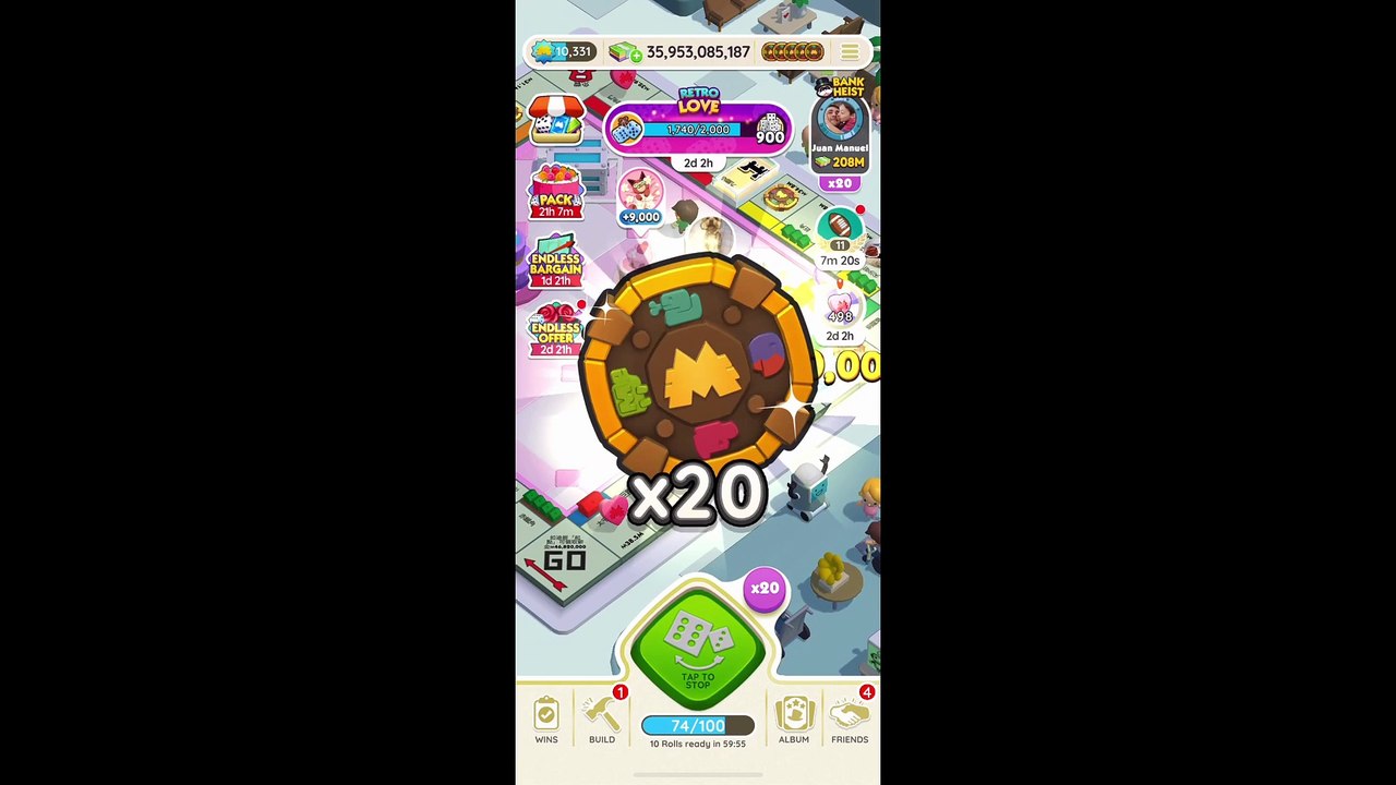 [Miniriceto]Game Play _ Monopoly Go! Day 347