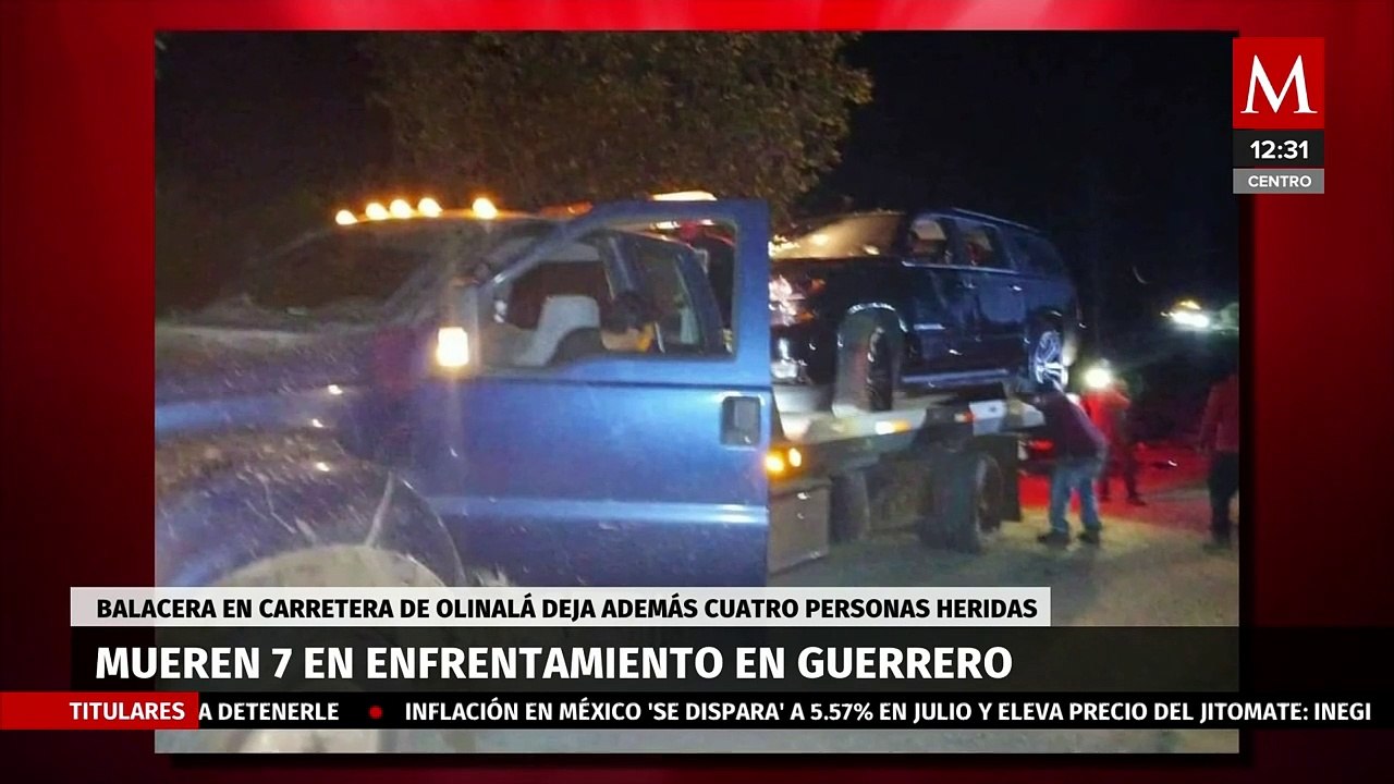En Guerrero, balacera en carretera de Olinalá deja siete muertos y cuatro lesionados