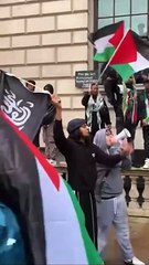 Des drapeaux de l'Etat islamique brandits à Londres