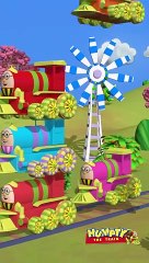 Ten little trains song for kids with Humpty the train - Kids videos - Humpty the train