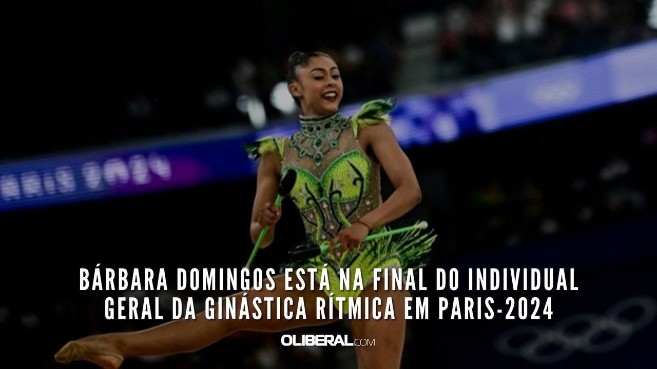 Bárbara Domingos está na final do individual geral da ginástica rítmica em Paris-2024