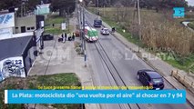 La Plata: motociclista dio 