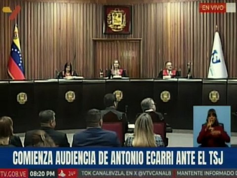 Inicia comparecencia del excandidato presidencial Antonio Ecarri, ante el TSJ