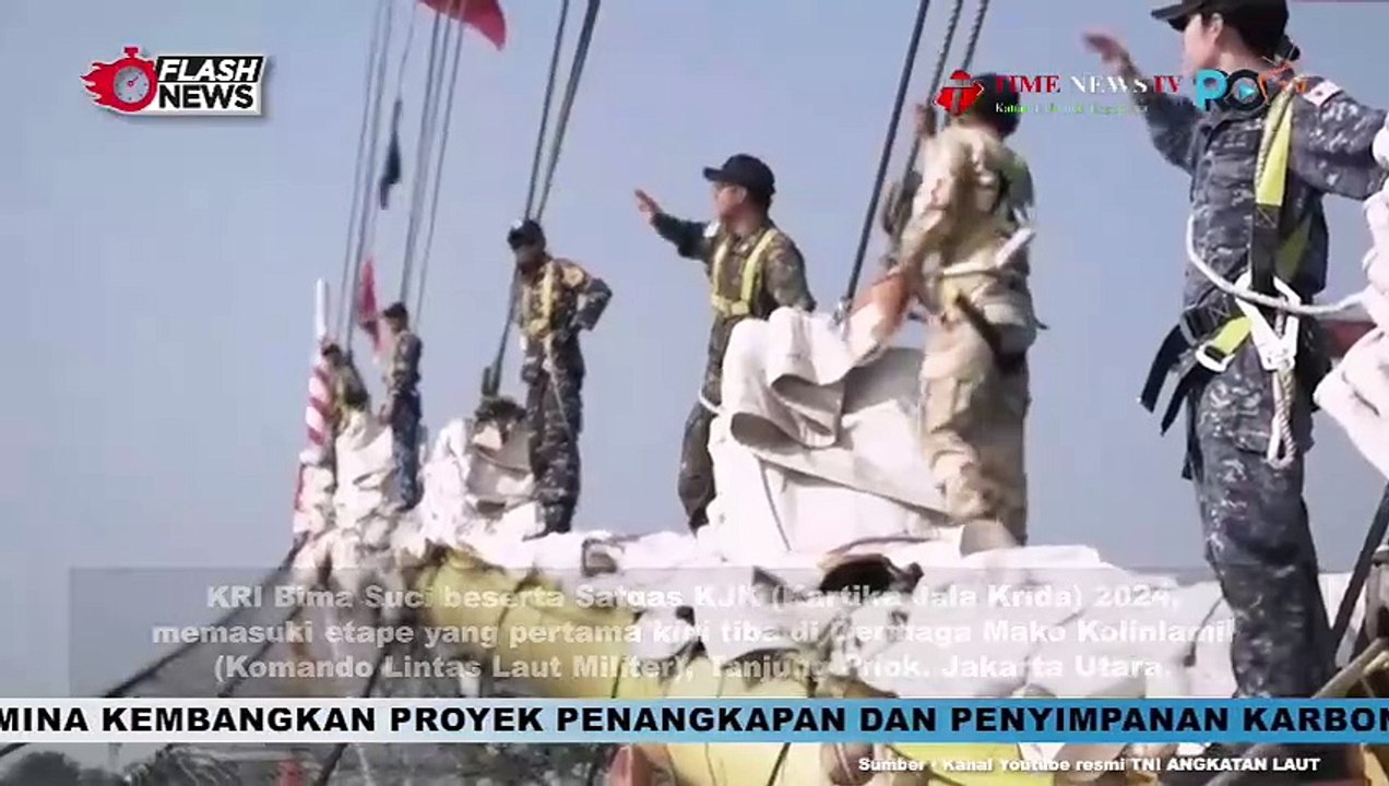 MEMASUKI ETAPE PERTAMA, KRI BIMA SUCI TIBA DI DERMAGA MAKO KOLINAMIL JAKARTA