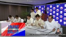 Partido Federal ng Pilipinas at Nacionalista Party, pumirma sa Alyansa | Unang Balita