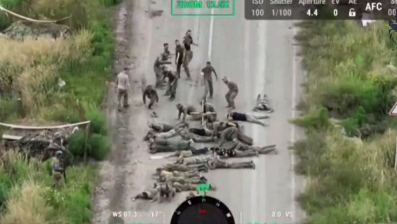 Ukrainian releases video of Russian troops surrendering after a surprise attack