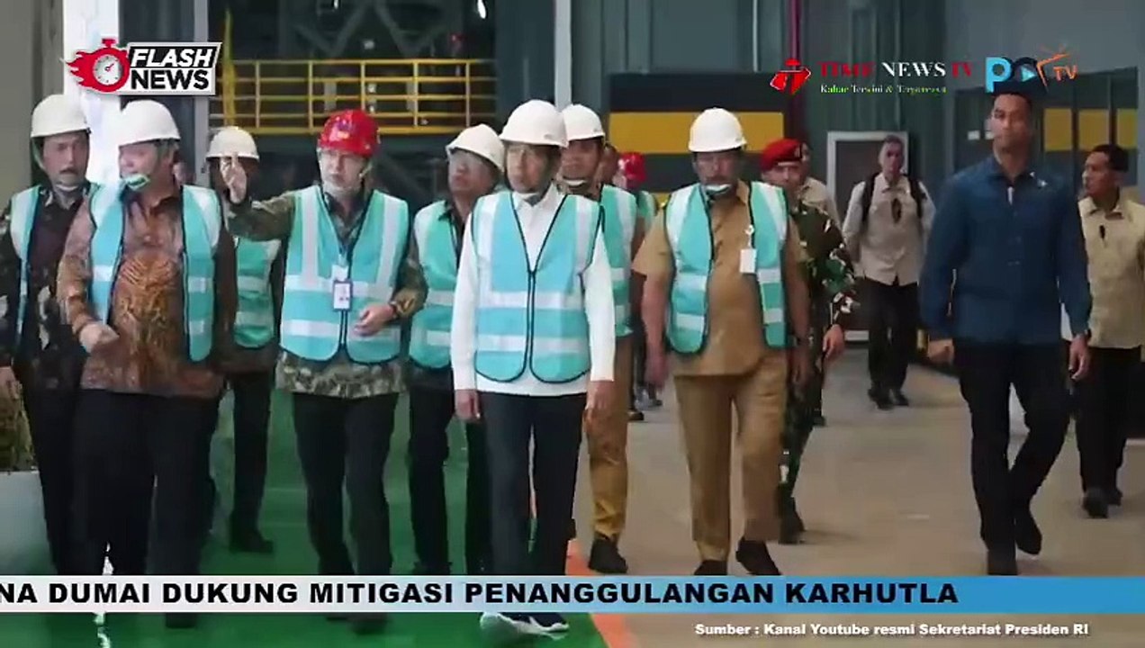 Presiden Jokowi Resmikan Pabrik Bahan Anoda Baterai Litium di KEK Kendal