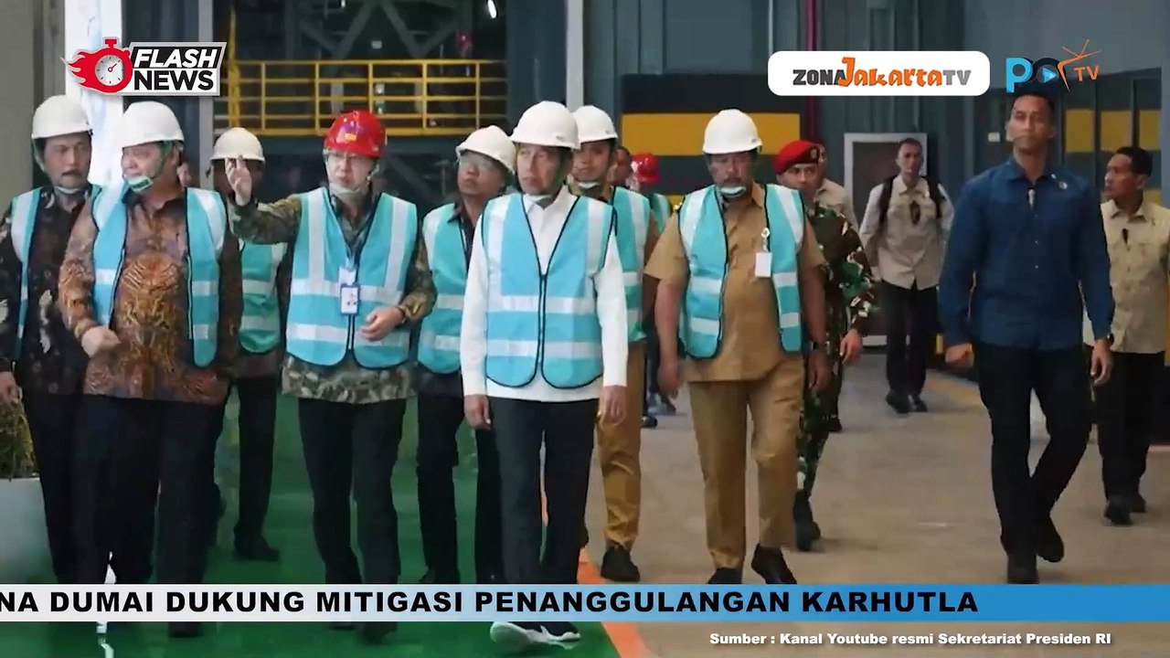 PRESIDEN JOKOWI RESMIKAN PABRIK BAHAN ANODA BATERAI LITIUM DI KENDAL