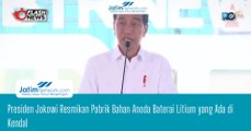 Presiden Jokowi Resmikan Pabrik Bahan Anoda Baterai Litium yang Ada di Kendal