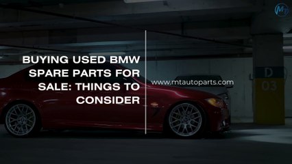 Top Quality Used BMW Spare Parts for Sale – Affordable Prices