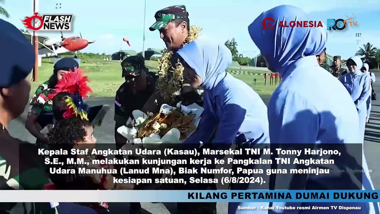 Kunker ke Lanud Pattimura, Papua Kasau Marsekal TNI M. Tonny Harjono Tinjau Kesiapan Satuan