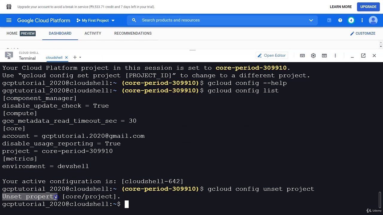 009 GCloud command for Module - 1