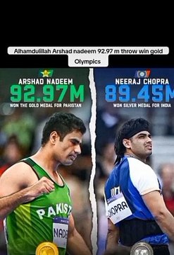 Arshad Nadeem Gold medal Paris Arshad Nadeem you are great