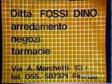 Rete A Telenazione - spot  Fossi Dino sponsor trasmissione Arlecchino -1981