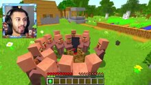 اكتشفنا رئيس حرامي يستعبد القرويين في قرية ماين كرافت!!