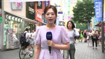 [날씨] '습식 사우나' 같아요...푹푹 찌는 도심, 서울 34℃ / YTN