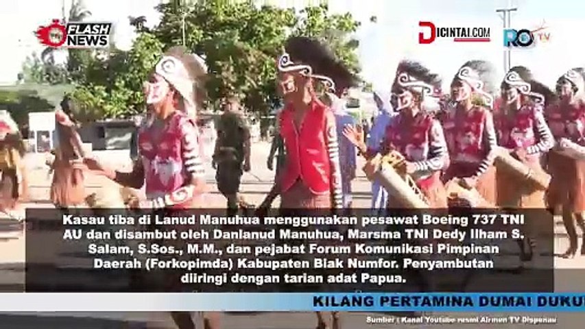 Kasau Marsekal TNI M Tonny Harjono Tinjau Kesiapan Satuan di Lanud Manuhua Papua