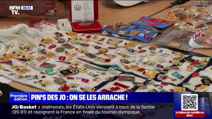 Athlètes, volontaires, touristes, collectionneurs… Tout le monde s'arrache les pin's des JO 2024