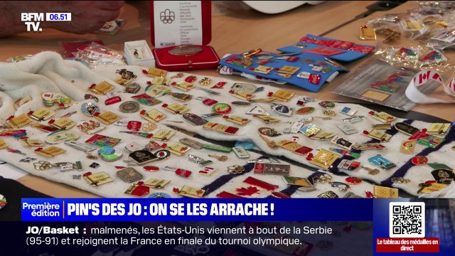Athlètes, volontaires, touristes, collectionneurs… Tout le monde s'arrache les pin's des JO 2024