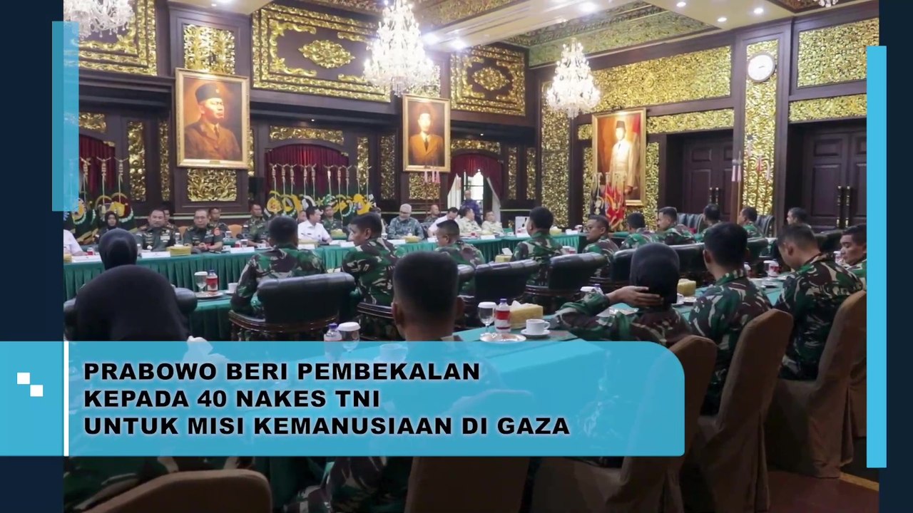 Prabowo Beri Pembekalan Kepada 40 Nakes TNI Untuk Misi Kemanusiaan di Gaza