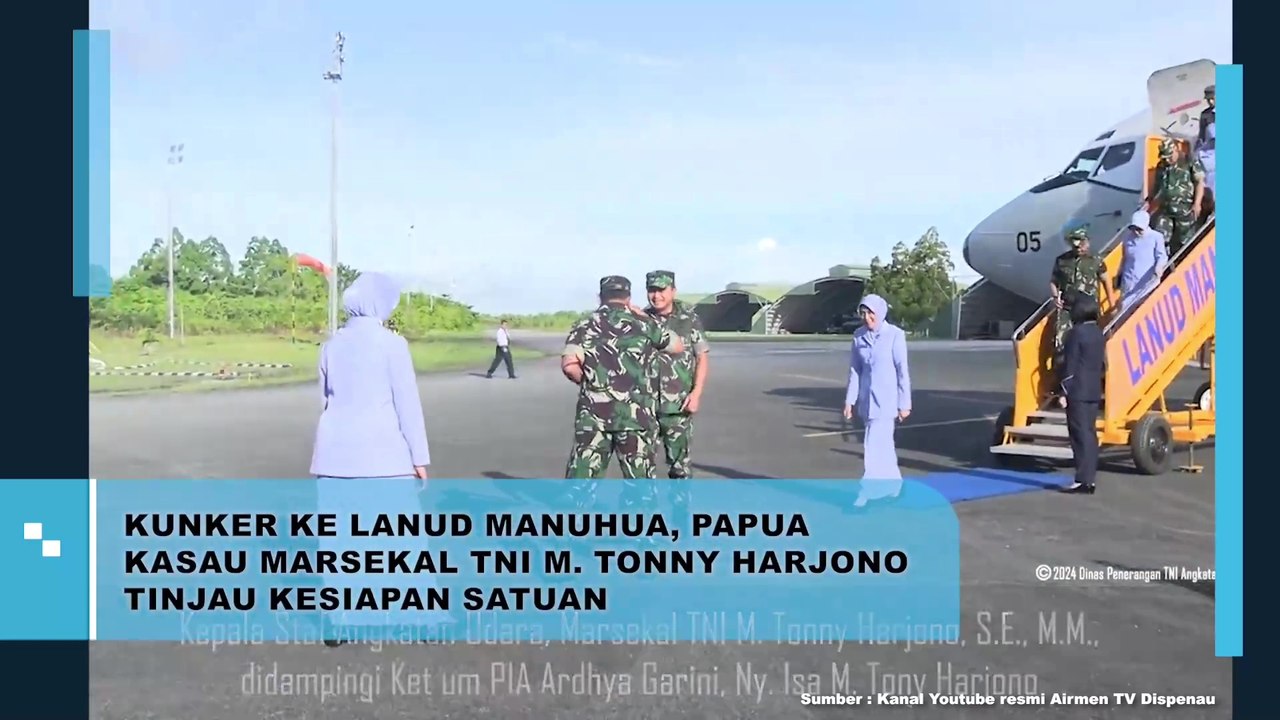 Kunker ke Lanud Manuhua, Papua Kasau Marsekal TNI M. Tonny Harjono Tinjau Kesiapan Satuan