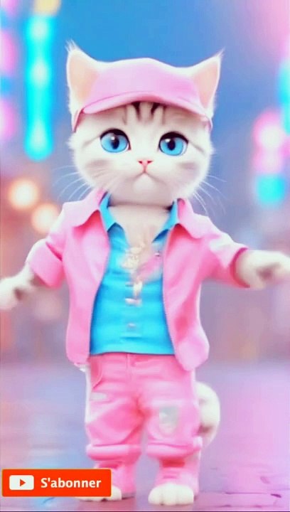 Cat dancing video