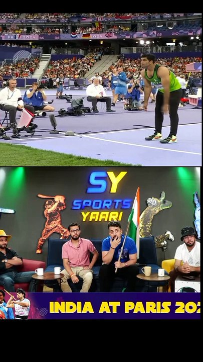 Arshad Nadeem 92 Metre Throw Today in Final Indian Media Reaction  #foryou #fyp #viral #trending #cricket_smahsers