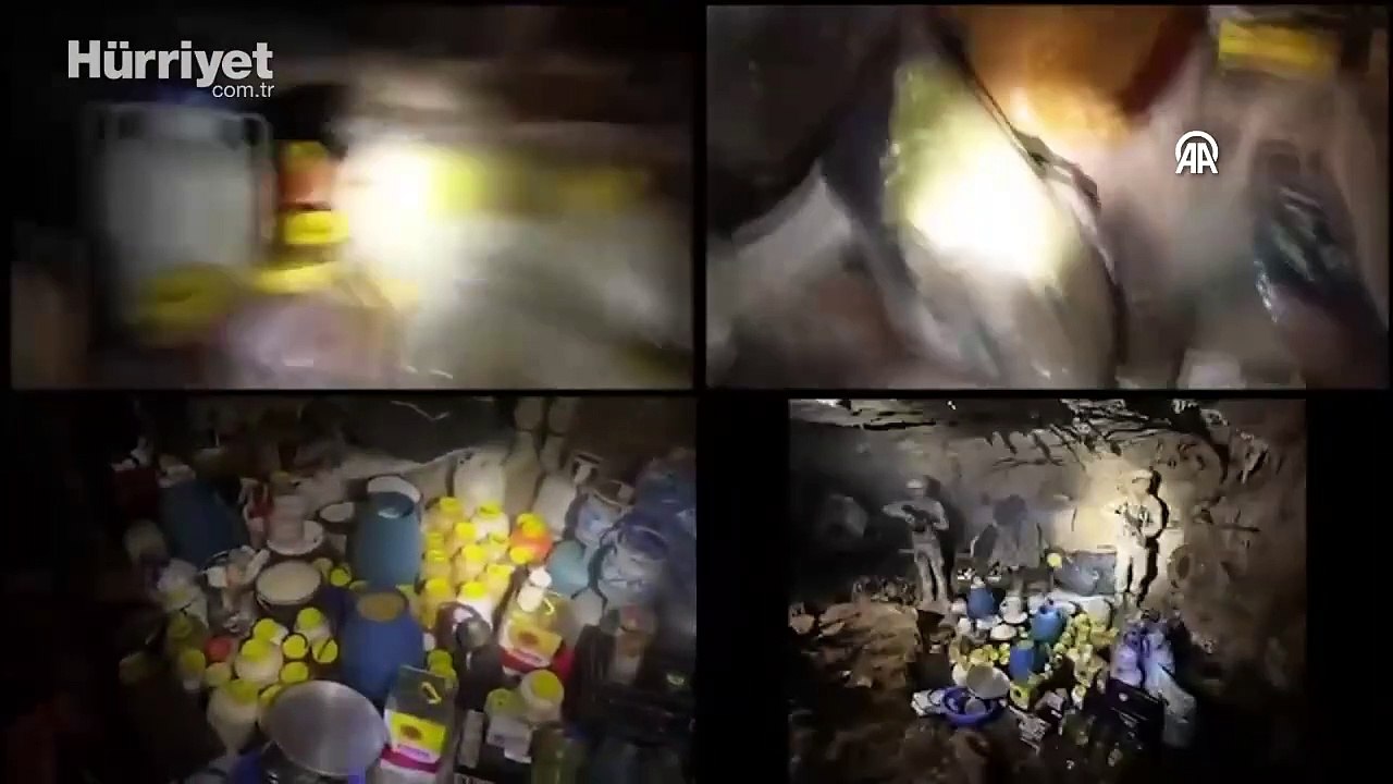 "Gürz-5" operasyonlarında bölücü terör örgütüne ait 76 sığınak ve barınma alanı imha edildi