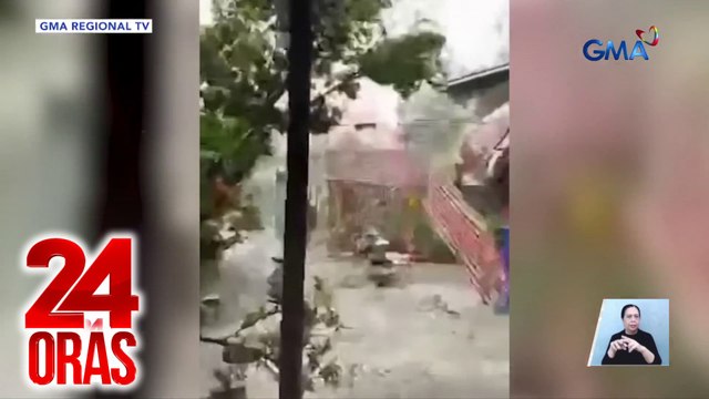 Mahigit 20 bahay sa Basista, Pangasinan, nasira dahil sa buhawi | 24 Oras
