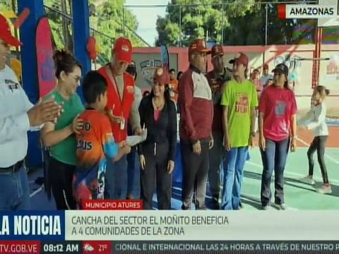 Amazonas I Reinauguran cancha en el sector El Moñito que beneficia a niños y niñas de 4 comunidades