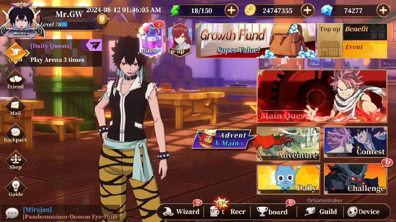 Fairy Tail: Fierce Fight Gameplay (Android/IOS) [No Commentary] Tower of Heaven