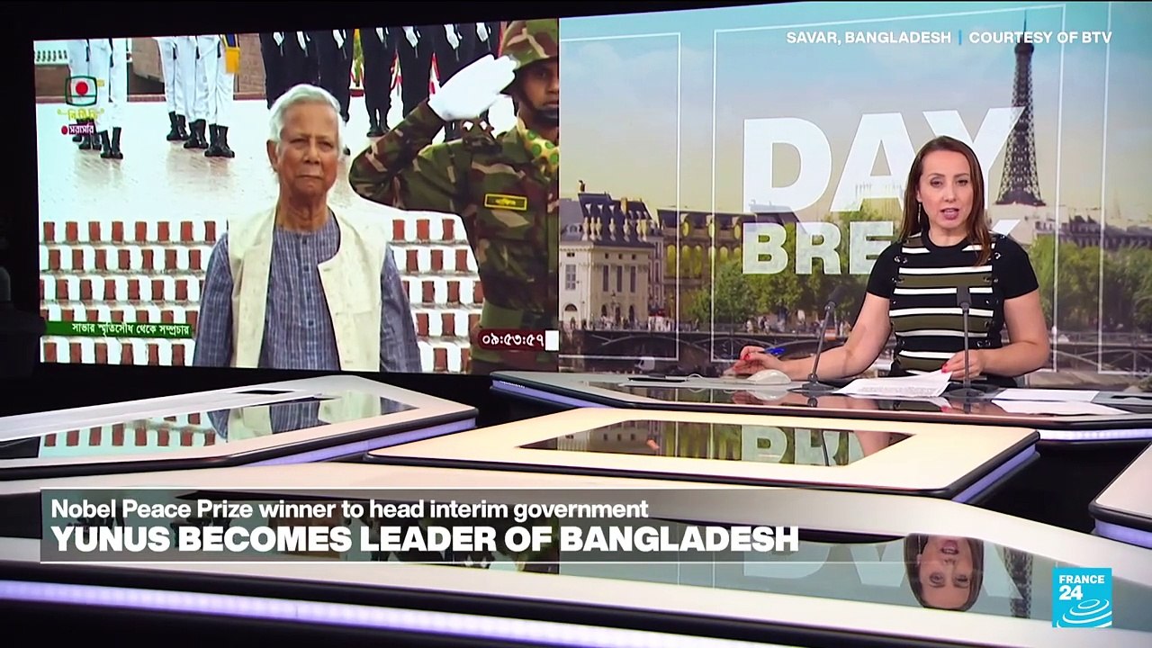 Interim leader Muhammad Yunus takes the helm in Bangladesh, to seek peace and prepare elections