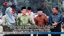 AKBAR TANDJUNG RESMIKAN PENCANGANGAN PEMBANGUNAN KAMPUS SEKOLAH TINGGIAGAMA ISLAM DI BARUS, TAPANULI TENGAH