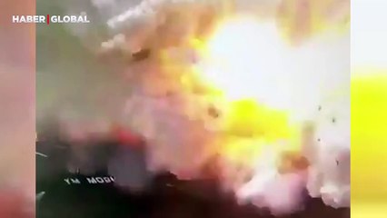 Çin'de meydana gelen büyük patlama anbean kaydedildi!
