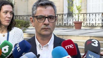 VÍDEO | Félix Bolaños no responsabiliza al Gobierno de la huida de Puigdemont: "El dispositivo corría a cargo de los Mossos"