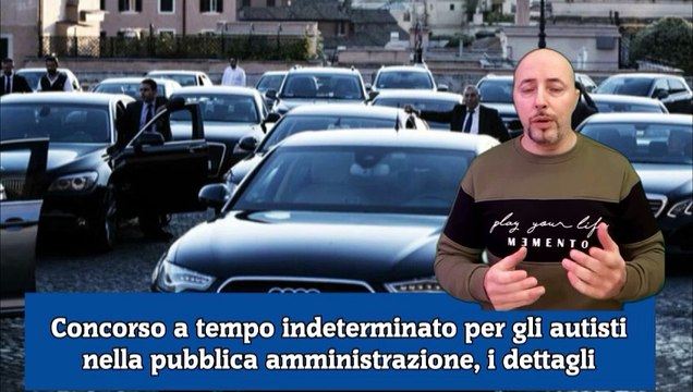 Concorso a tempo indeterminato per gli autisti nella pubblica amministrazione, i dettagli