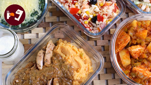 Menu SEMANAL | Espinacas con BECHAMEL, Ensalada de ARROZ, Pavo en Salsa de Mostaza Y MÁS